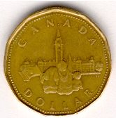 Dollar coin from canada.